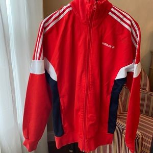 Adidas red jacket